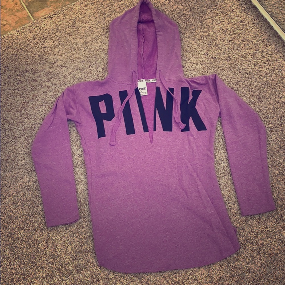 XS Purple tunic hoodie by Victoria’s Secret pink